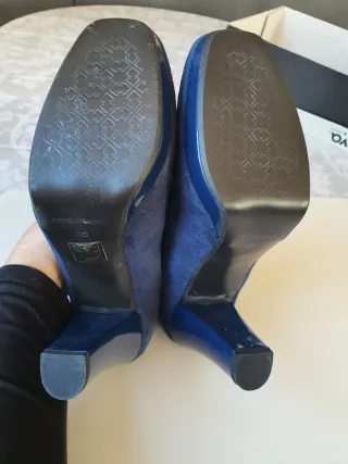 Botines tacón charol T.40