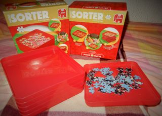 Juego de bandejas Jumbo para clasificar puzzles