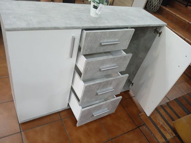 OFERTON DE COMODA APARADOR 2 PUERTAS 4 CAJONES