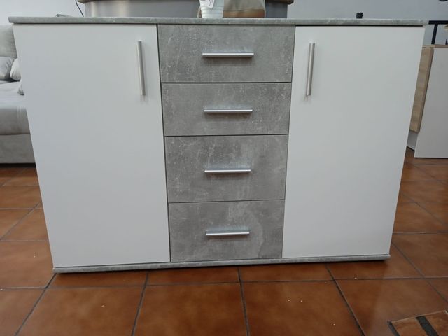 OFERTON DE COMODA APARADOR 2 PUERTAS 4 CAJONES