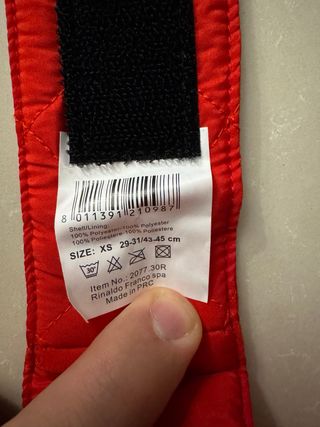 Cappotto Impermeabile Cane Record Rosso XS