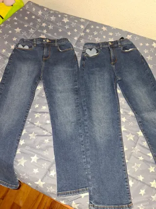 Pack 2 Vaqueros Niña Vertbaudet Talla 10 140cm