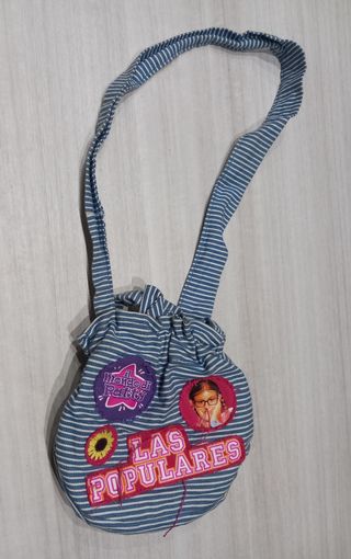 Bolso de tela a rayas