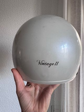 Casco de moto blanco