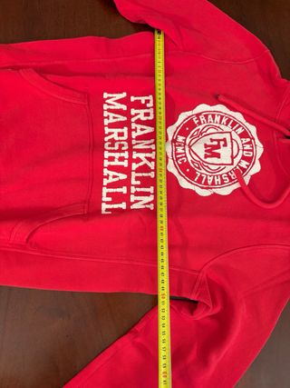 Felpa con cappuccio Franklin Marshall rossa