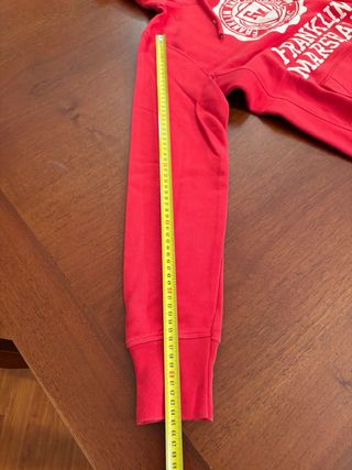 Felpa con cappuccio Franklin Marshall rossa