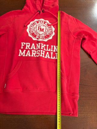 Felpa con cappuccio Franklin Marshall rossa