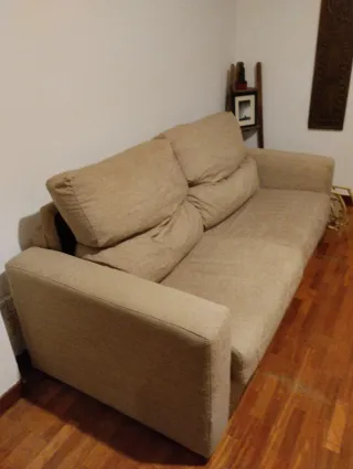 Sofá cama apertura italiana beige
