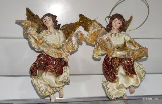 Figuras de ángeles para Belén navideño