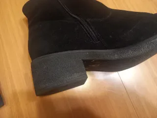 Botines negros tacón ancho cómodos