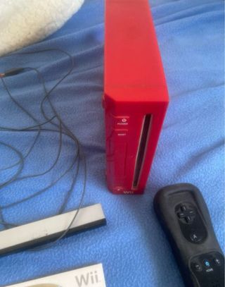 Nintendo Wii Roja con juegos