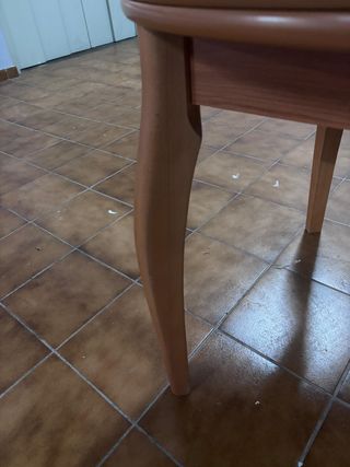 Mesa comedor extensible madera 6 sillas