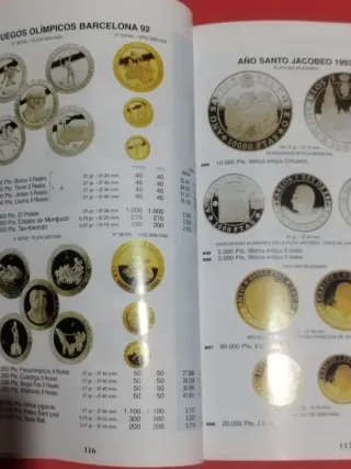 Catálogo Monedas Españolas y Unión Europea 1833-20