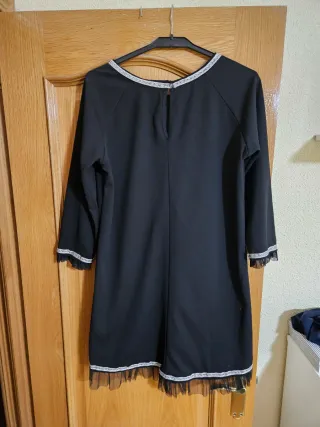 Vestido fiesta negro Quiz talla M