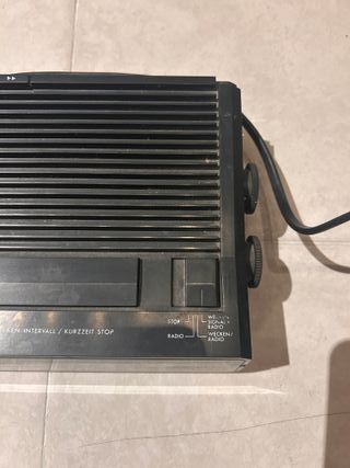 Radiosveglia Saba Vintage Nera