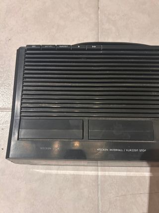 Radiosveglia Saba Vintage Nera