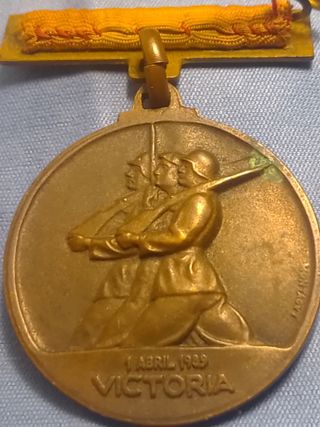 Medalla Guerra Civil 1 Abril 1939 Victoria
