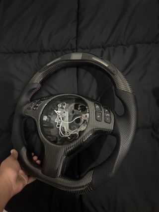 Volante BMW E46 Carbono LED