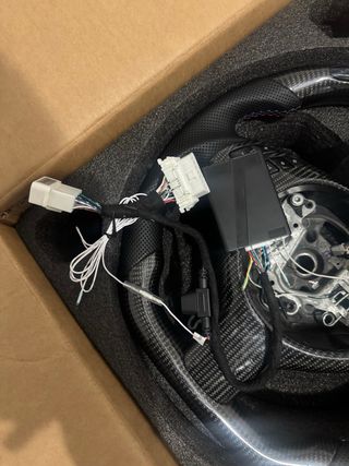 Volante BMW E46 Carbono LED