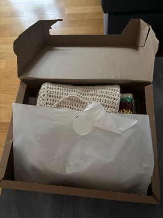 Pantalón Zara crochet ancho multicolor