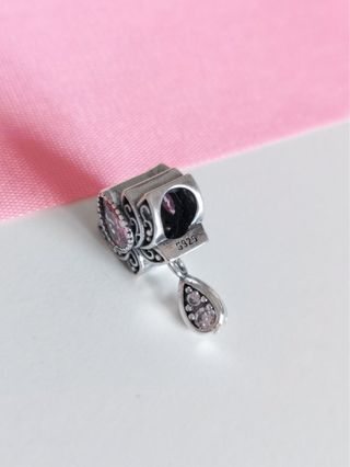 CHARM FLOR LOTO ROSA COLGANTE PARA PULSERA PANDORA