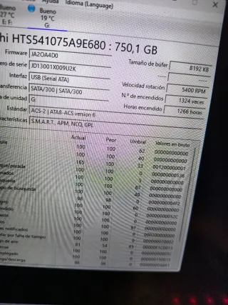 Disco Duro HGST 750GB SATA 2.5