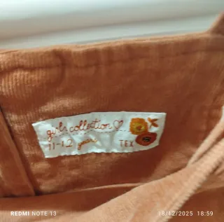 Vestido pichi pana niña