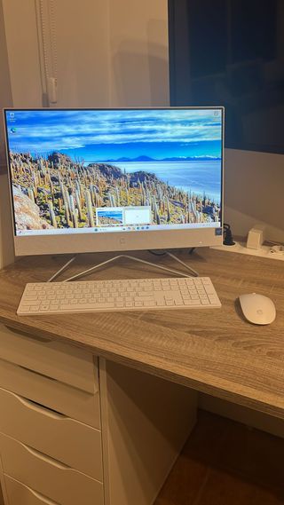 HP All-in-One 22 Beige/Blanco