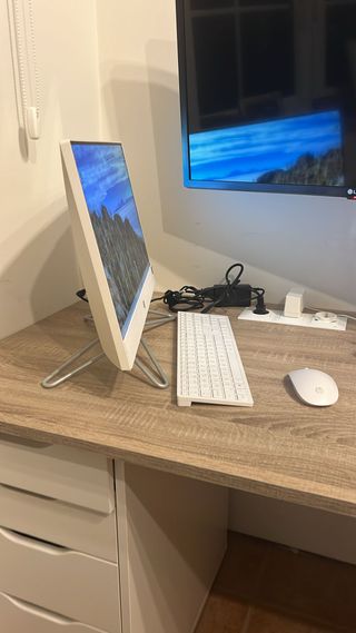 HP All-in-One 22 Beige/Blanco