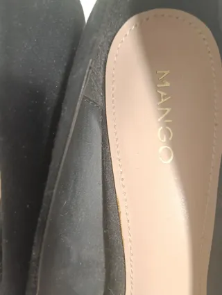 Zapatos tacón Mango negros mujer