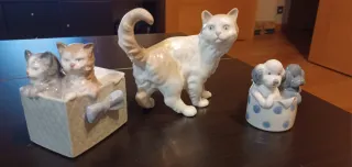 Figuras Lladro Perros y Gatos