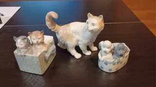 Figuras Lladro Perros y Gatos