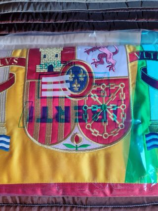 Gran bandera españa oficial de despacho militar