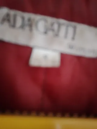 Cazadora Adagatti Piel Granate Talla L