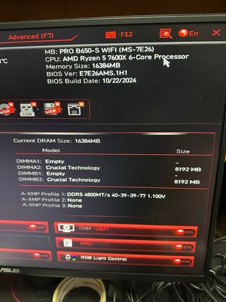 Placa Base MSI PRO B650-S WIFI#009775