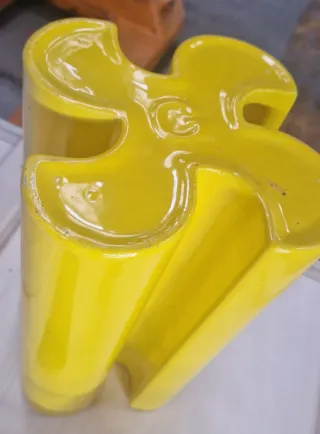 Vaso Gabbianelli in Ceramica colore Giallo