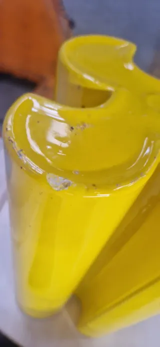 Vaso Gabbianelli in Ceramica colore Giallo