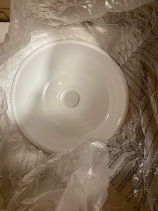 Lavabo de cerámica blanco 28x28x10cm