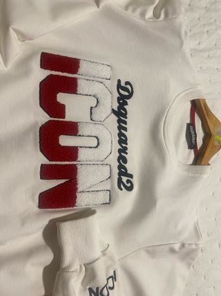 Sudadera Dsquared2 Icon Blanca Talla L