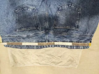 Vaquero premamá azul