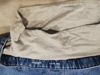 Vaquero premamá azul