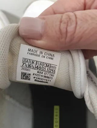 Zapatillas Reebok Ralla Azul Blancas Venta en mano