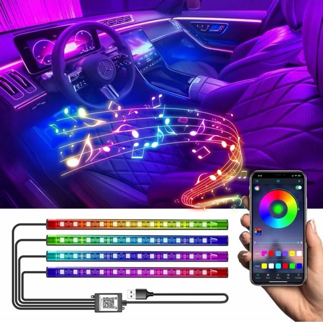 Luces LED Interior Bajos Coche Multicolor