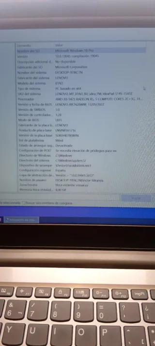 Portátil Lenovo ideapad s145