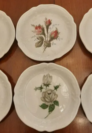 Platitos Rosenthal porcelana flores