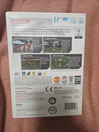 Juego Wii PES 2009 Konami + 2 juegos, 2 vola.+2 ma