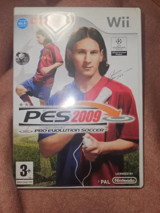 Juego Wii PES 2009 Konami + 2 juegos, 2 vola.+2 ma