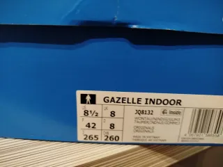 Zapatillas Adidas Gazelle Indoor Beige/Azul