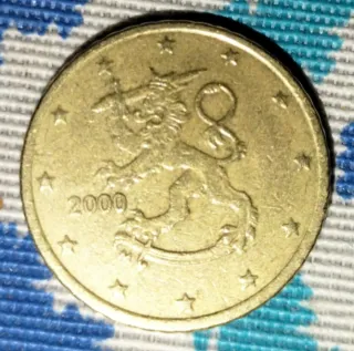 Moneda 50 céntimos Finlandia 2000