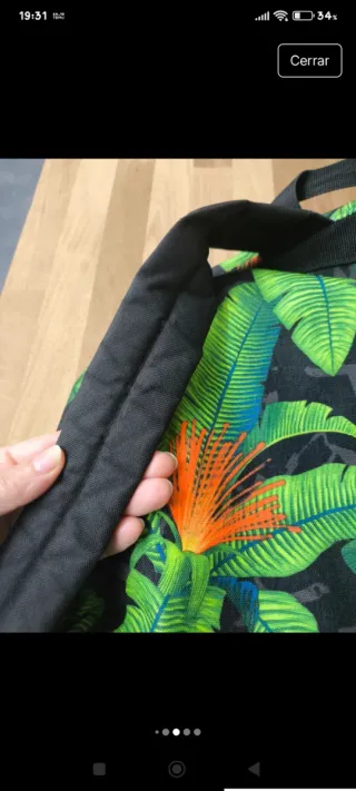 Mochila Quiksilver Verde y Naranja